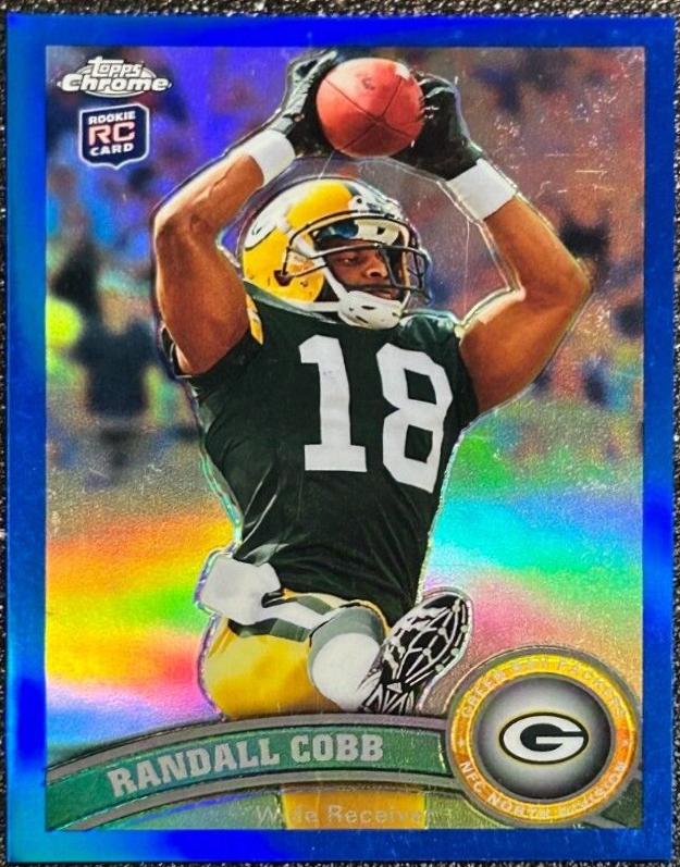 Randall Cobb [Ball Above Head Blue Refractor] #93