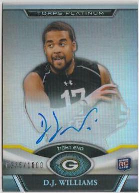 D.J. Williams [Autograph Blue Refractor] #58