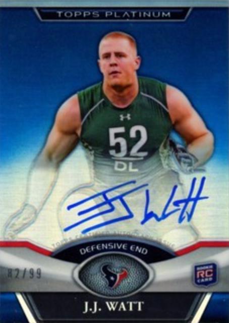 J.J. Watt [Autograph Blue Refractor] #86