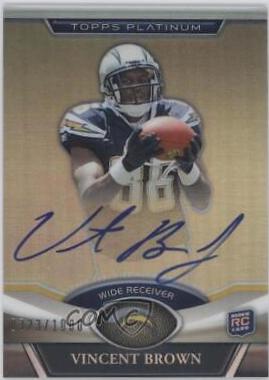 Vincent Brown [Rookie Patch Autograph Blue Refractor] #101