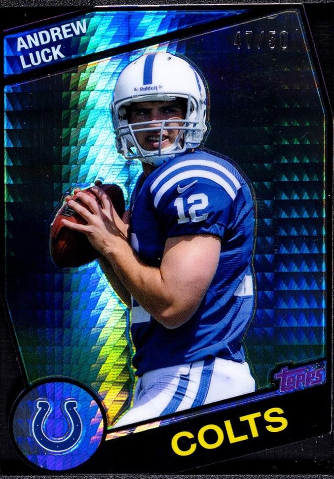 Andrew Luck [Prism Refractor Die Cut] #1