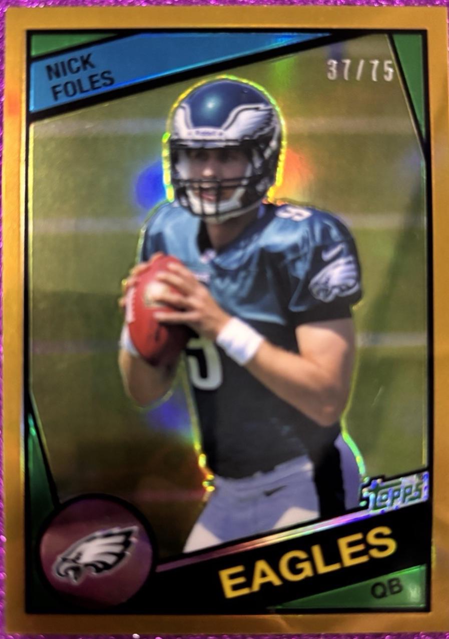 Nick Foles [Gold Refractor] #4