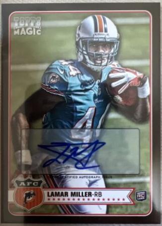 Lamar Miller [Autograph Black Border] #82