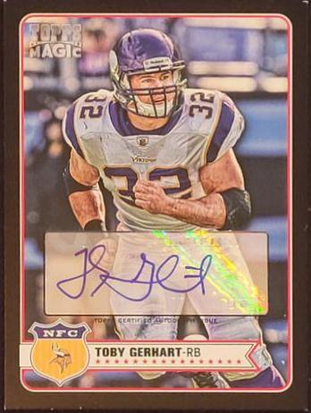 Toby Gerhart [Autograph Black Border] #267