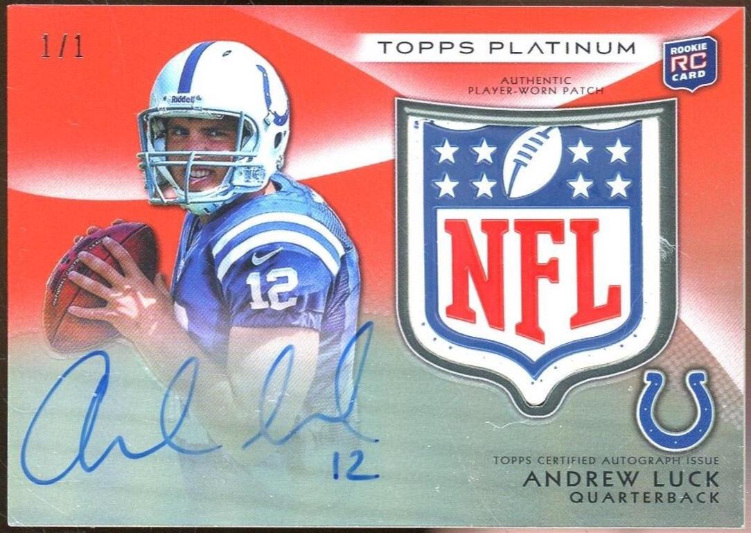 Andrew Luck [Autograph Patch Purple Refractor] #150