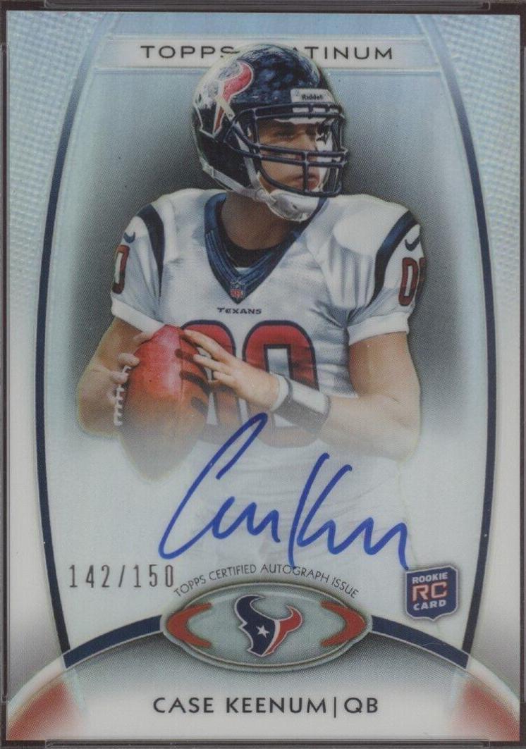 Case Keenum [Black Refractor Autograph] #156