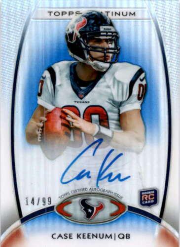 Case Keenum [Blue Refractor Autograph] #156
