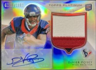 DeVier Posey [Autograph Patch Purple Refractor] #134