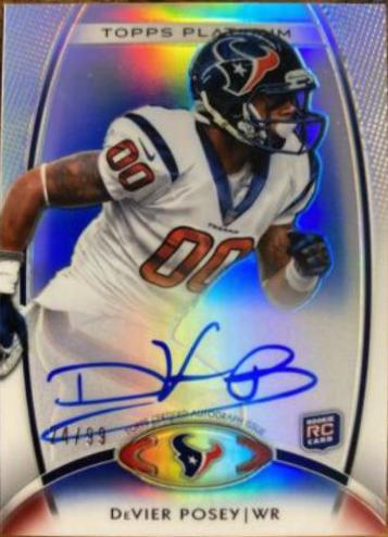 DeVier Posey [Blue Refractor Autograph] #134