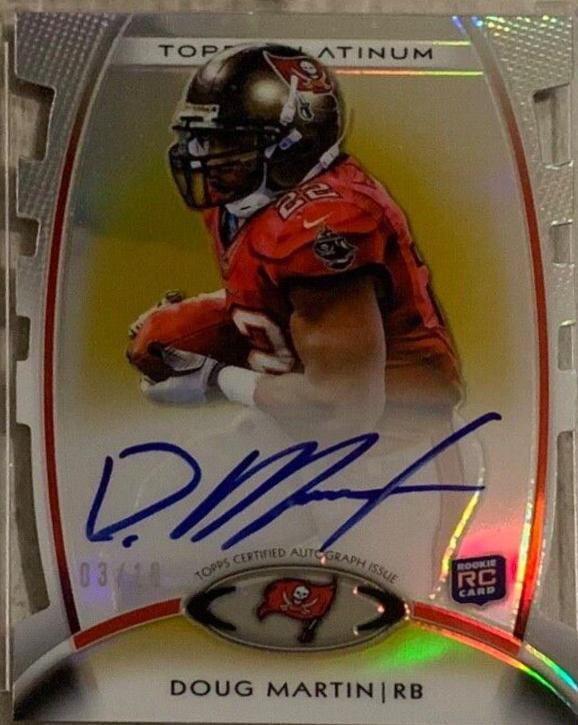 Doug Martin [Autograph Gold Refrator Die Cut] #108