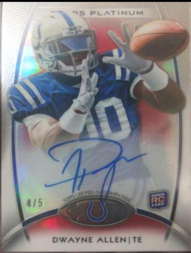 Dwayne Allen [Red Refractor Autograph] #129