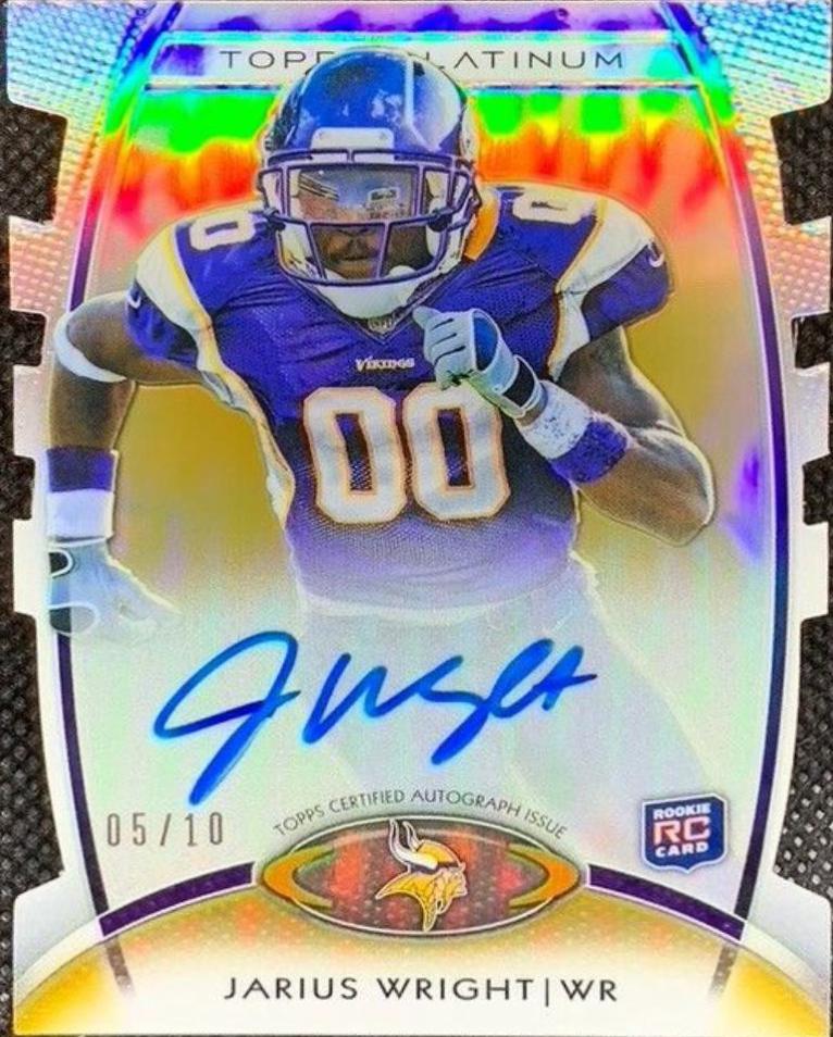 Jarius Wright [Autograph Gold Refrator Die Cut] #135