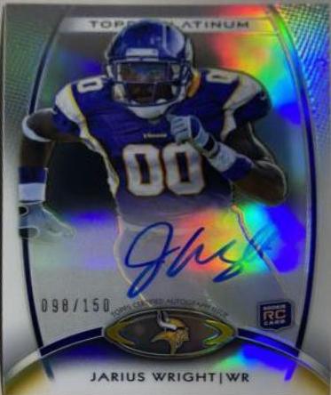 Jarius Wright [Black Refractor Autograph] #135
