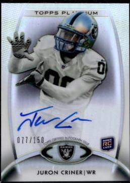 Juron Criner [Black Refractor Autograph] #128