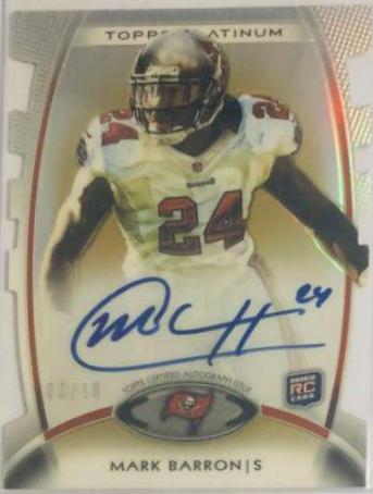 Mark Barron [Autograph Gold Refrator Die Cut] #143