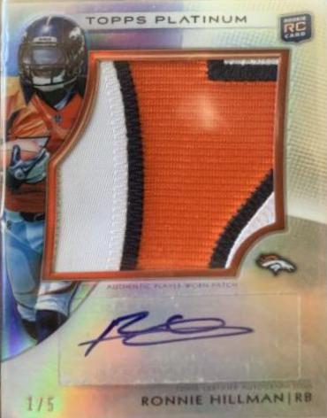 Ronnie Hillman [Autograph Patch Purple Refractor] #115