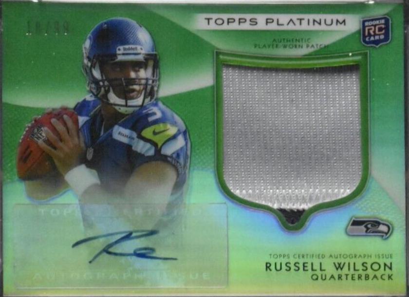Russell Wilson [Autograph Patch Green Refractor] #138