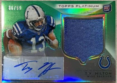 T.Y. Hilton [Autograph Patch Green Refractor] #147