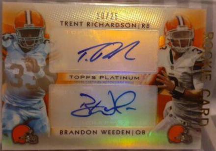Trent Richardson [Red Refractor Autograph] #130
