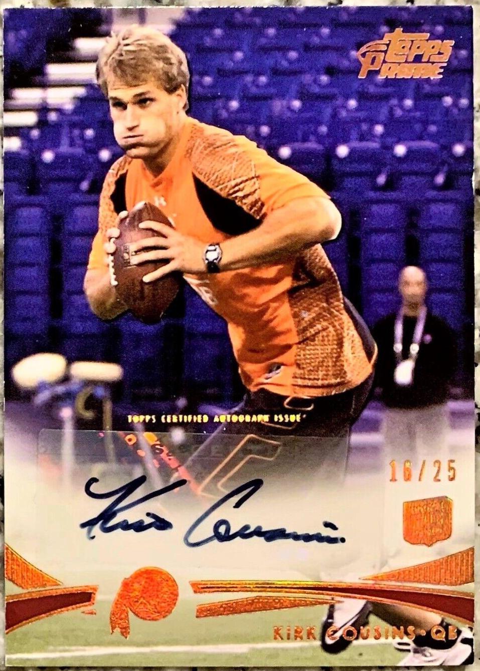 Kirk Cousins [Autograph Copper Rainbow] #81