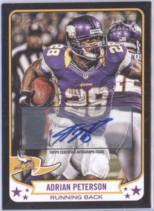 Adrian Peterson [Autograph Black Bordered] #1