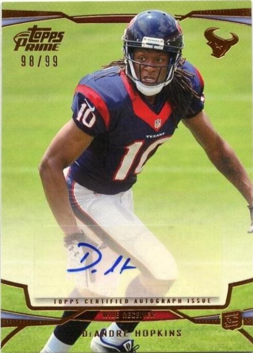 DeAndre Hopkins [No Ball Autograph Copper] #114