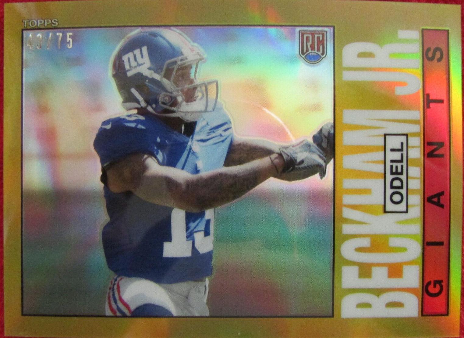 Odell Beckham Jr. [Gold Refractor] #15