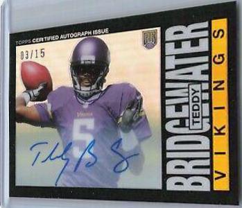 Teddy Bridgewater [Refractor Autograph] #6