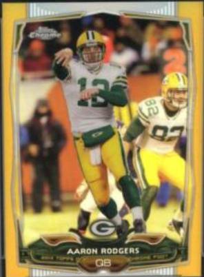 Aaron Rodgers [White Jersey Gold Refractor] #83