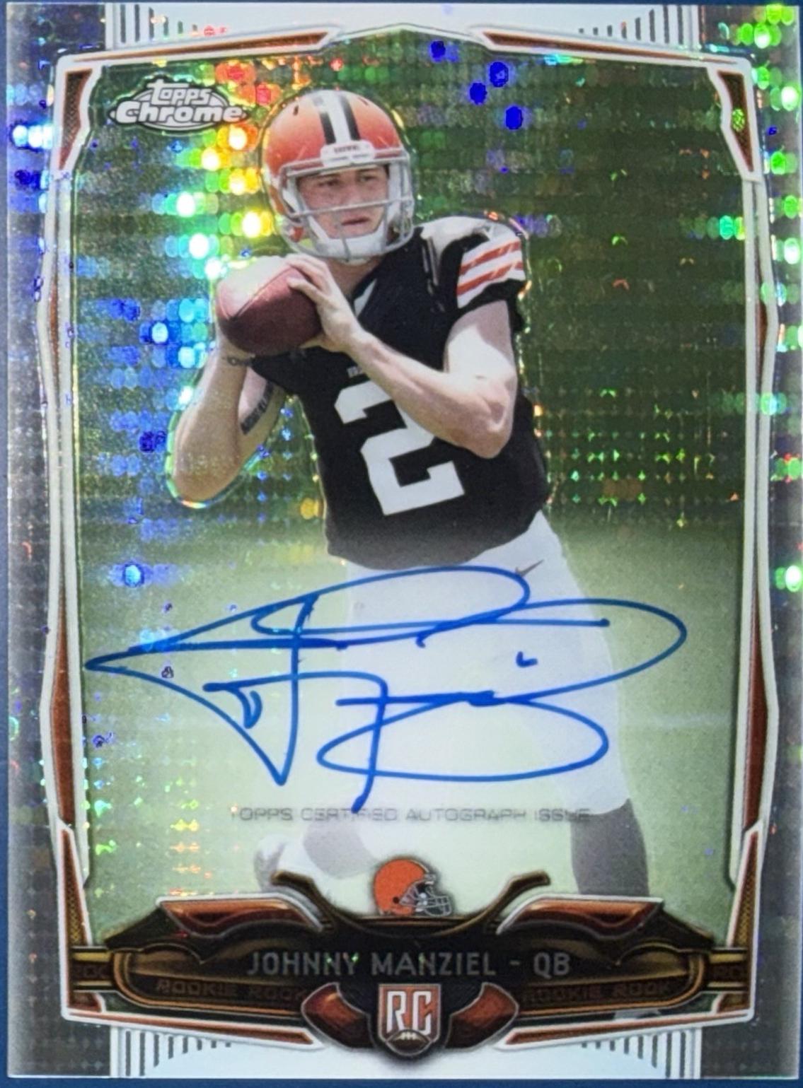 Johnny Manziel [With Ball Autograph Pulsar Refractor] #169