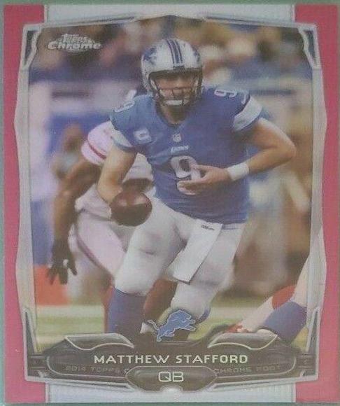 Matthew Stafford [Pink Refractor] #73