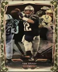 Tom Brady [Blue Jersey Camo Refractor] #62