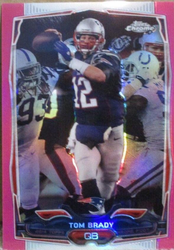 Tom Brady [Blue Jersey Pink Refractor] #62