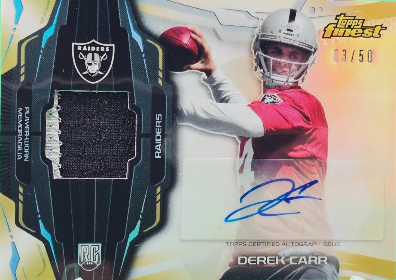 Derek Carr [Gold Refractor] #RAPDC