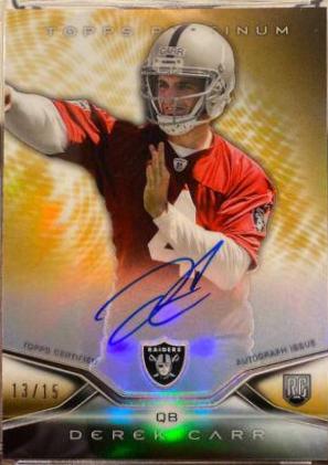 Derek Carr [Gold Refractor] #102