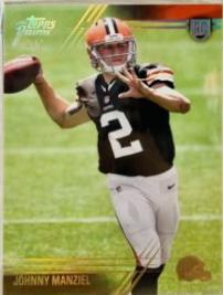 Johnny Manziel [Throwing Autograph Silver Rainbow] #144