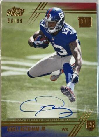 Odell Beckham Jr. [Jumping Autograph Copper] #150