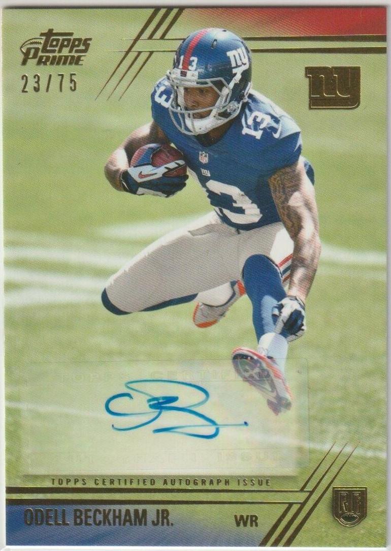Odell Beckham Jr. [Jumping Autograph Gold] #150
