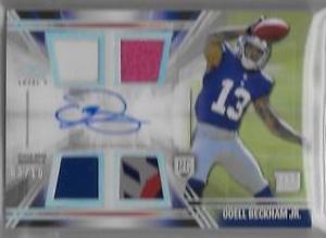 Odell Beckham Jr. [Jumping Autograph Silver Rainbow] #150