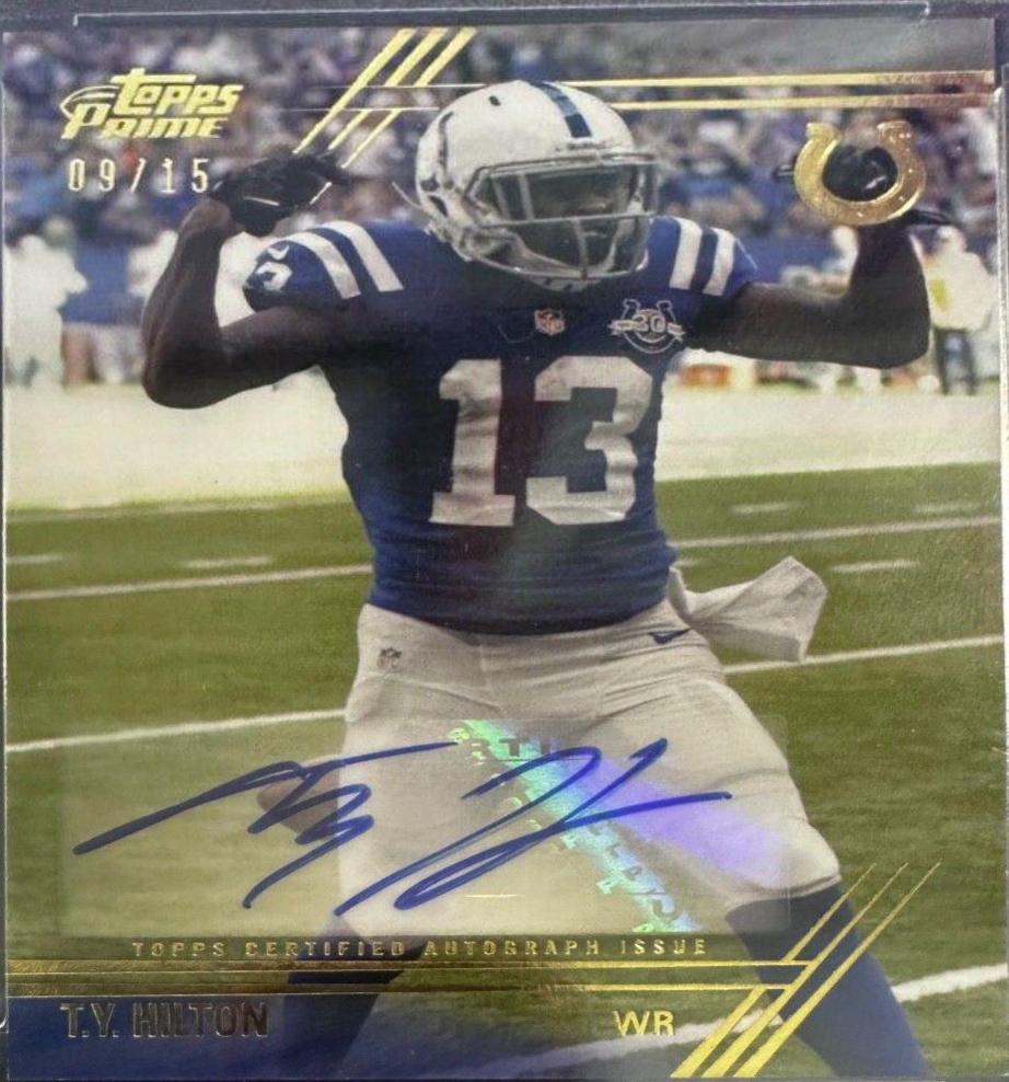 T.Y. Hilton [Flexing Autograph Gold] #12