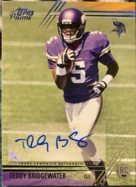 Teddy Bridgewater [Running Autograph Gold] #121