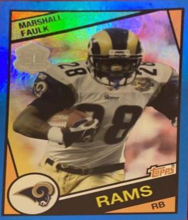 Marshall Faulk [Blue Border] #T60-MFA