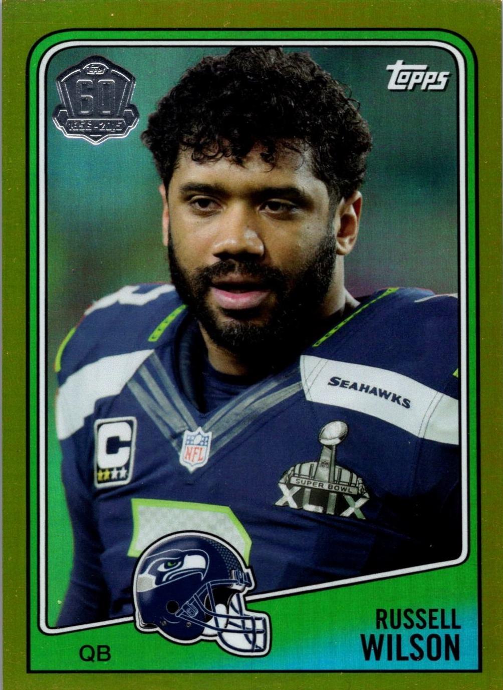 Russell Wilson [Gold Border] #T60-RW