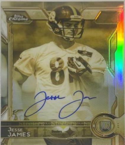 Jesse James [Autograph Gold Sepia Refractor] #193