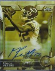 Marcus Peters [Autograph Gold Sepia Refractor] #124