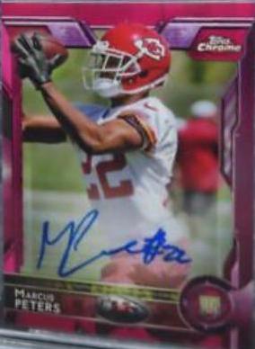 Marcus Peters [Autograph Pink Refractor] #124