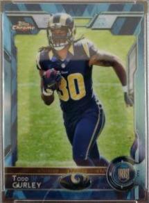 Todd Gurley [Running w/ Ball Blue Wave Refractor] #110