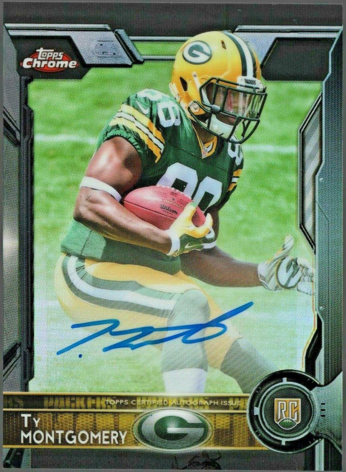 Ty Montgomery [Autograph Black Refractor] #119