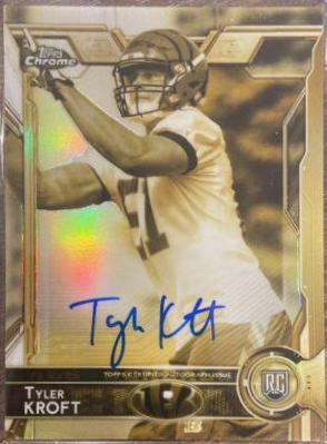 Tyler Kroft [Autograph Gold Sepia Refractor] #190