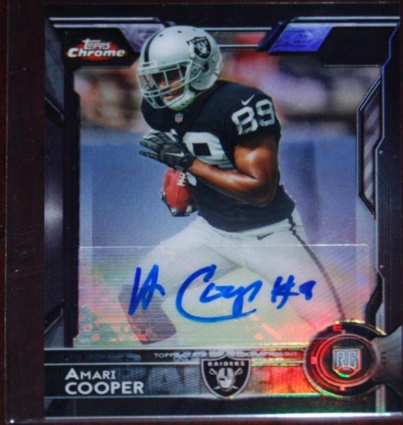 Amari Cooper [Running Autograph Black Refractor] #115